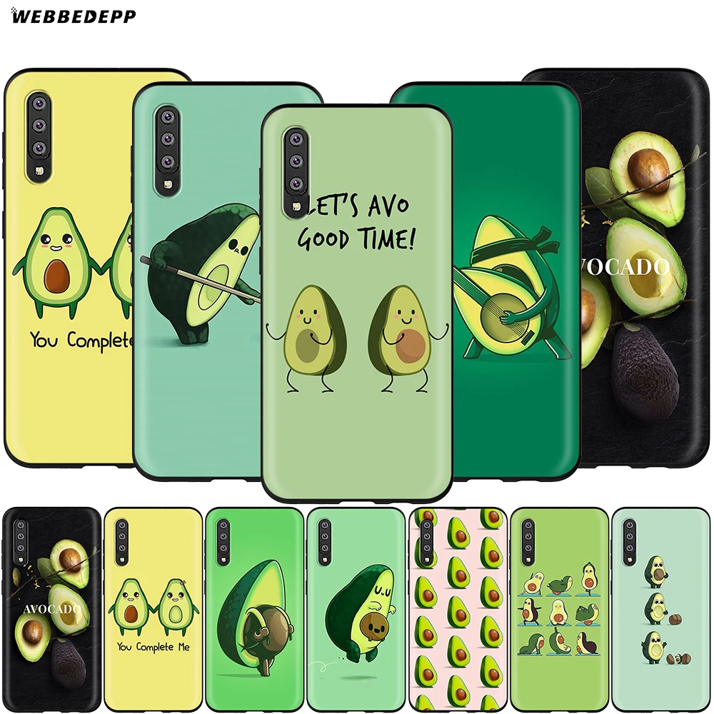 Webbedepp вкусный авокадо чехол для samsung Galaxy S7 S8 S9 S10 Edge Plus Note 10 8 9 A10 A20 A30 A40 A50 A60 A70