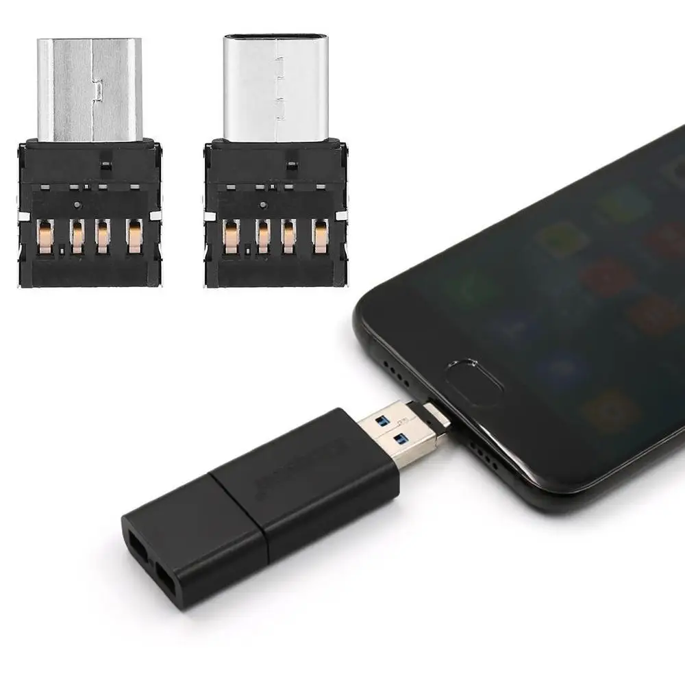OTG адаптер usb type C Micro USB для USB-C адаптеры huawei samsung Xiaomi флэш-накопитель Мышь