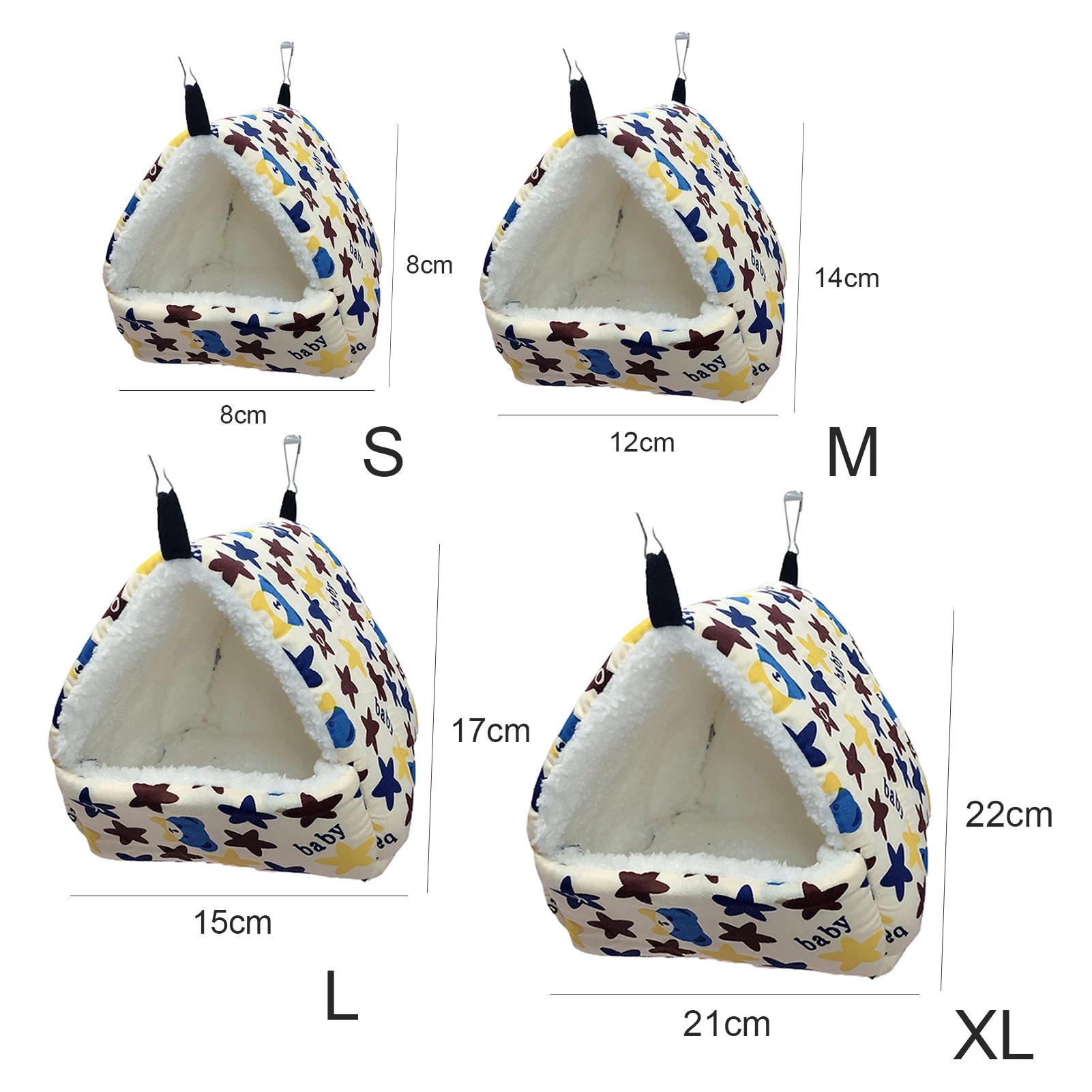 

Pets Hammock Cotton Hamster Mouse Hanging Cat Bed Pet Squirrel Hamster Plush Warm Hammock Hanging Bed Winter Tent Sleeping Nest