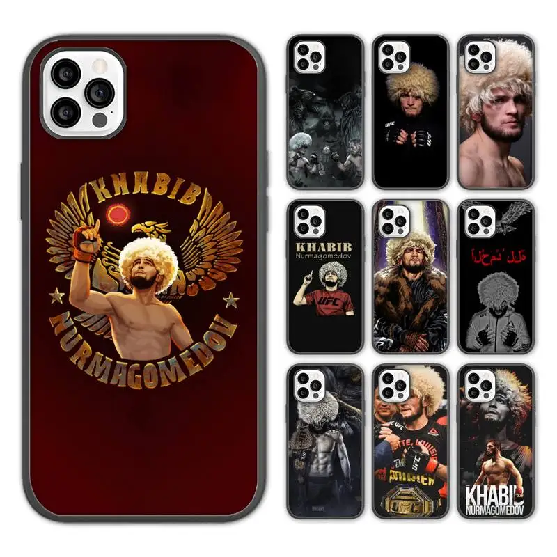 

HIMONBEN Habib Nurmagomedov Phone Case For iPhone 13 12 11 pro max mini x xs xr 7 8 5 se plus soft Cover Fundas