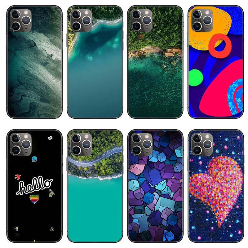 

Силиконовый чехол для iPhone 11 12 Pro Max X XS XR Xs Max Mini 6 6s 7 8 Plus