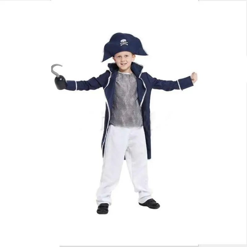 Детский костюм пирата для косплея детские костюмы на Хэллоуин капитана