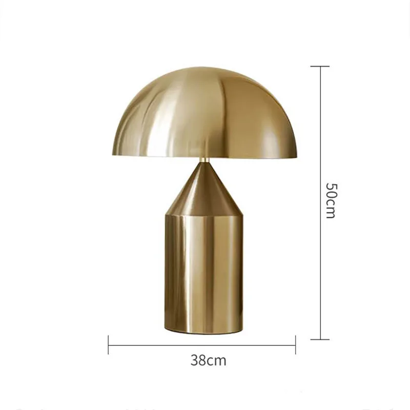 

Modern Mushroom Table Lamp LED Bedroom Bedside Lamp Gold Desk light Living Room lighting fixture luminaria nordic lamp