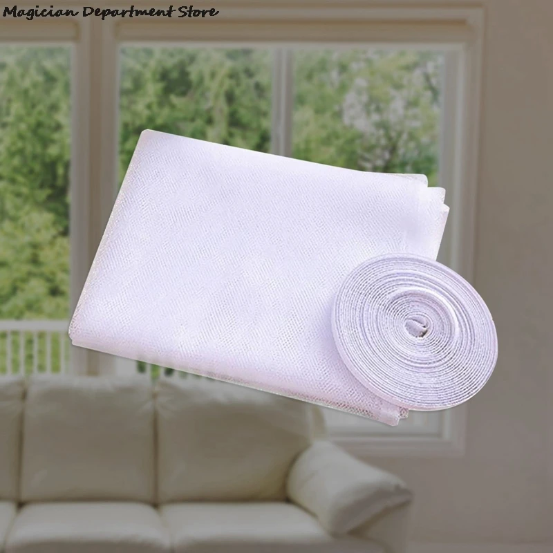 

DIY self-adhesive invisible anti-mosquito screen-white 130*150cm baby sleeping anti-mosquito screen