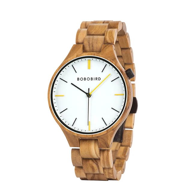 WS27-3 Relogio Masculino BOBO BIRD деревянные часы для мужчин Топ люксовый бренд наручные часы Мужские часы в деревянной подарочной коробке Отличные Подарки для него OEM - Цвет: WS27-3