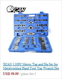 XCAN 20/31/40 шт наёмите и набора пресс-форм, винтовой резьбой кран гаечный ключ под давлением сплав Сталь ручной метчики винторезы дрель