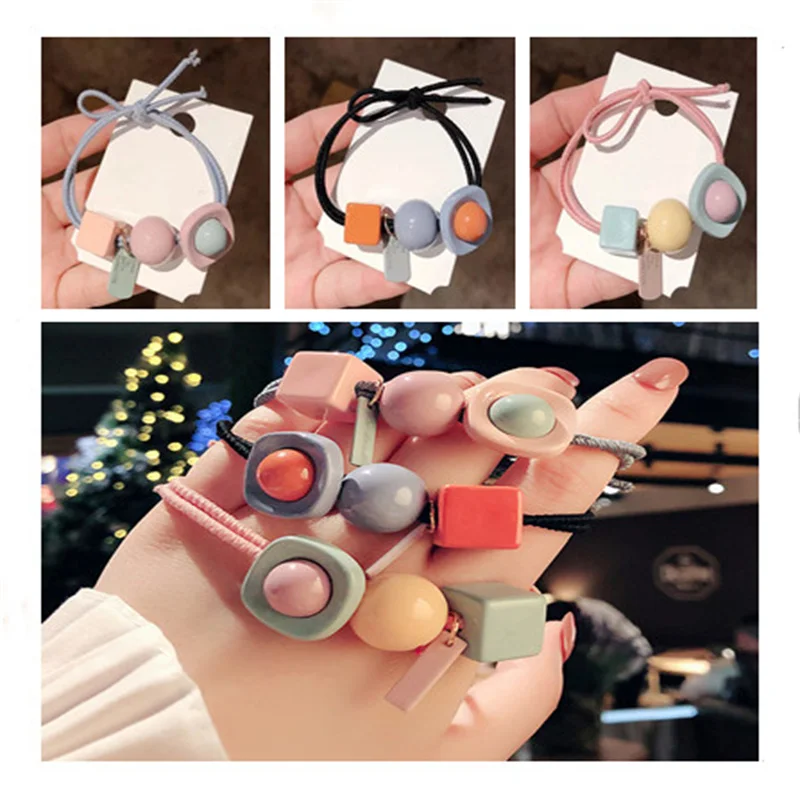 

Резинка для волос для девочек, эластичная детская заколка для хвоста, аксессуары для волос