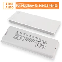 original replacement battery a1181 a1185 for macbook 13 mb402 mb403 ma566fea mb881lla genuine rechargeable battery 5600mah