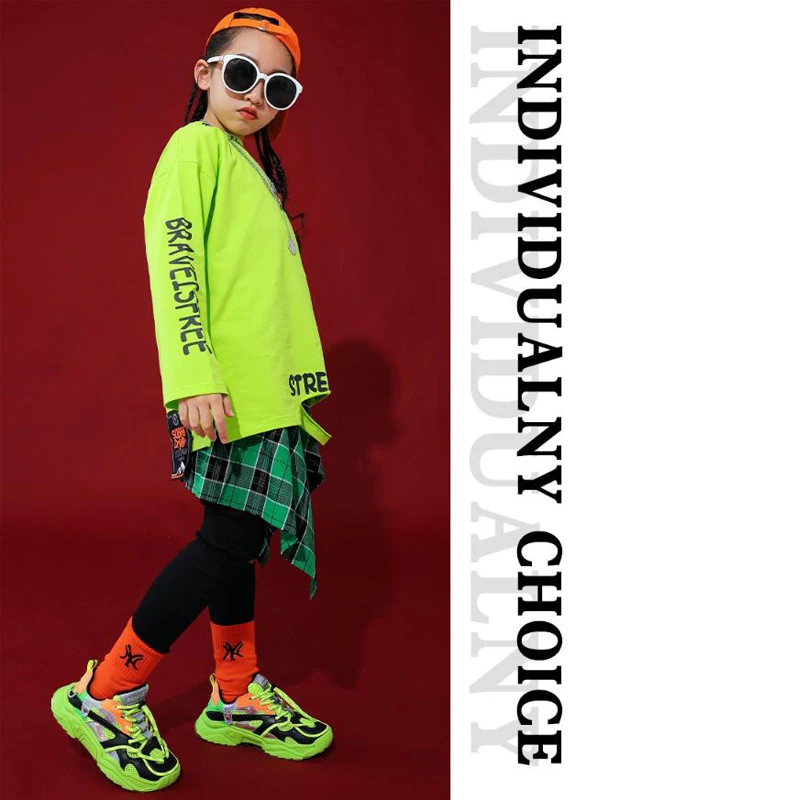 Детские танцевальные костюмы в стиле хип хоп для девочек и мальчиков одежда