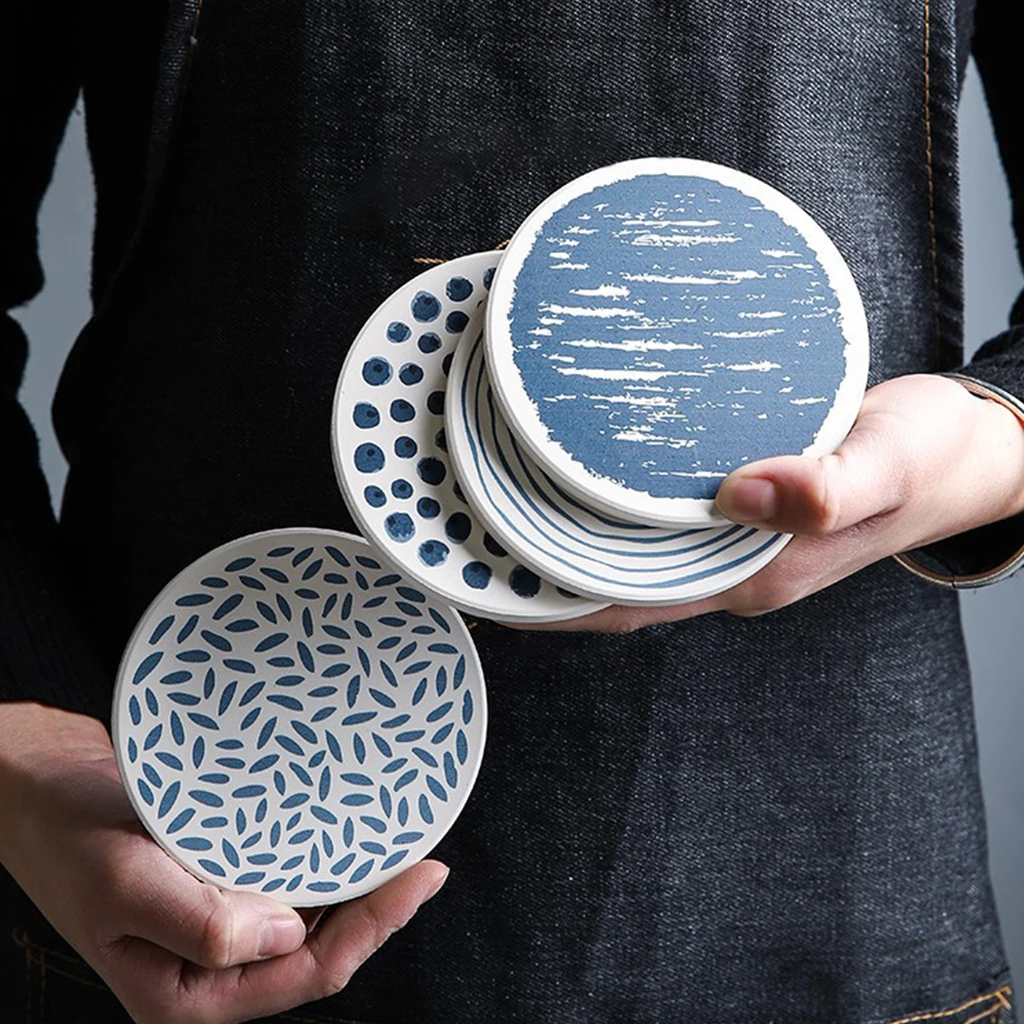 

Set of 6 Kitchen Coasters Tableware Pad Heat for Dining Table Kitchen Cafe