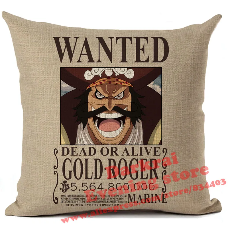 18 Аниме one piece Wanted Order Чехлы для подушек, Мультяшные украшения для дома, гостиной, дивана, поясные подушки, декоративная наволочка - Цвет: 18