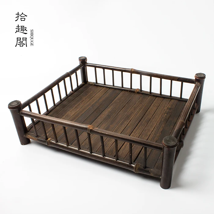 

★dish of tea tray bamboo tea stall bamboo tea tent desk tray tea tea fight bureau receive a plate of the tea ceremony