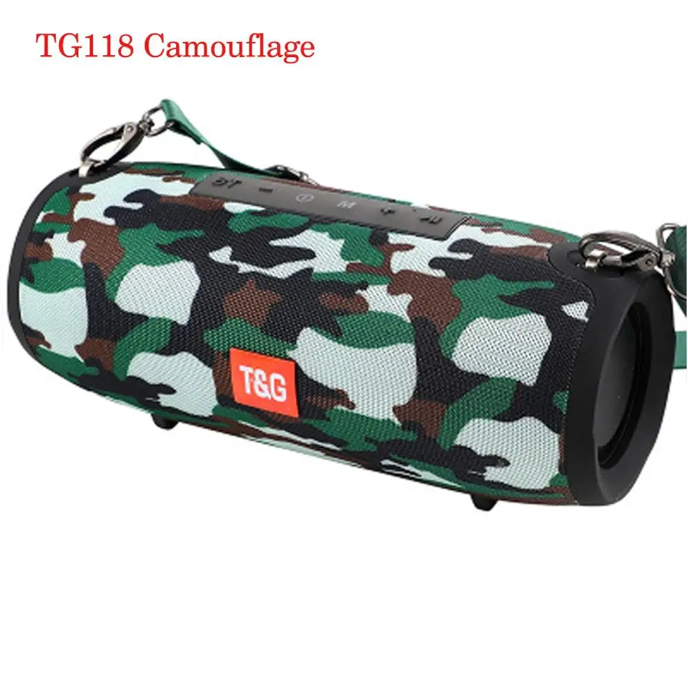 camouflage118 40 Вт Bluetooth Колонка Портативная колонка динамик музыкальный плеер s Колонка Бумбокс с fm-радио Aux TF сабвуфер pk TG125 - Цвет: camouflage118