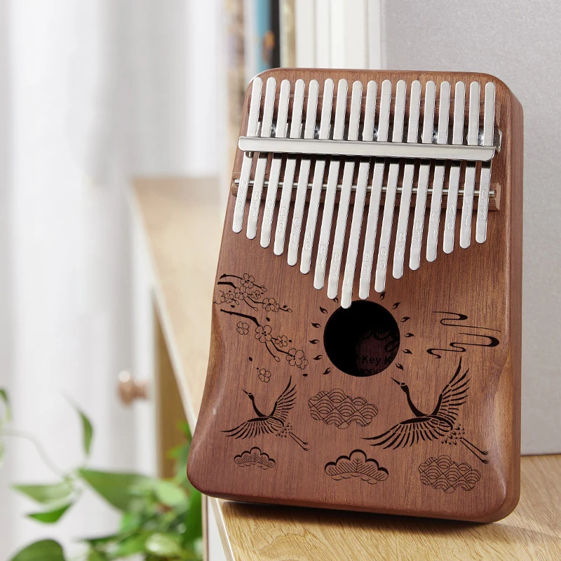 Kalimba 17 клавиш большой палец фортепиано красное дерево Mbira Музыкальные