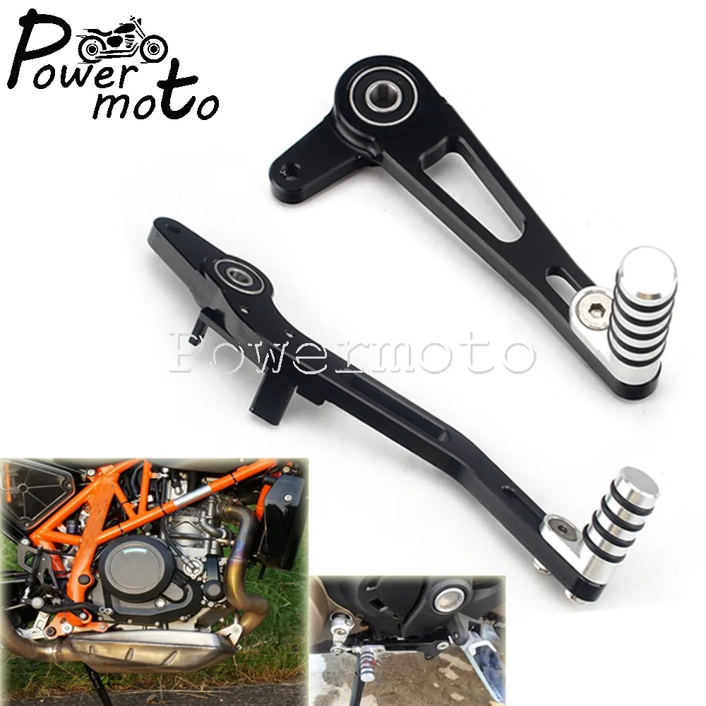

Рычаг левого переключения передач для мотоцикла, правый и задний тормозной рычаг с ЧПУ, Складной Алюминиевый Регулируемый рычаг переключен...