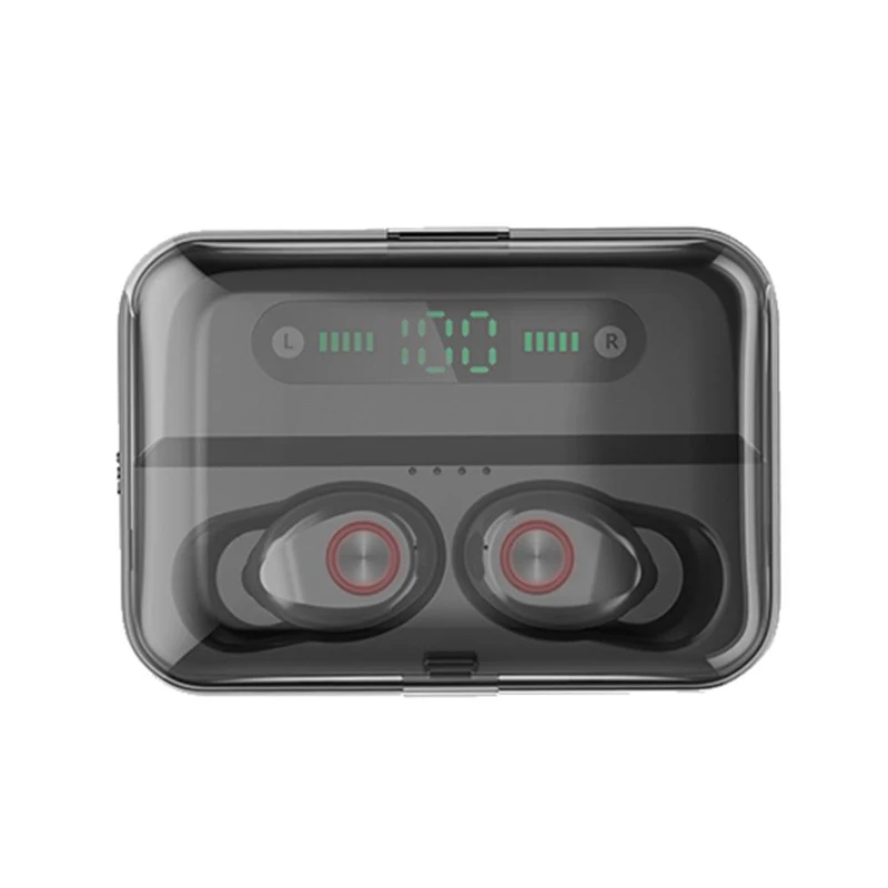 Беспроводные Bluetooth наушники 5,0 светодиодный внешний аккумулятор Display1200mA водонепроницаемые наушники T10B Bluetooth стерео наушники для всех смартфонов
