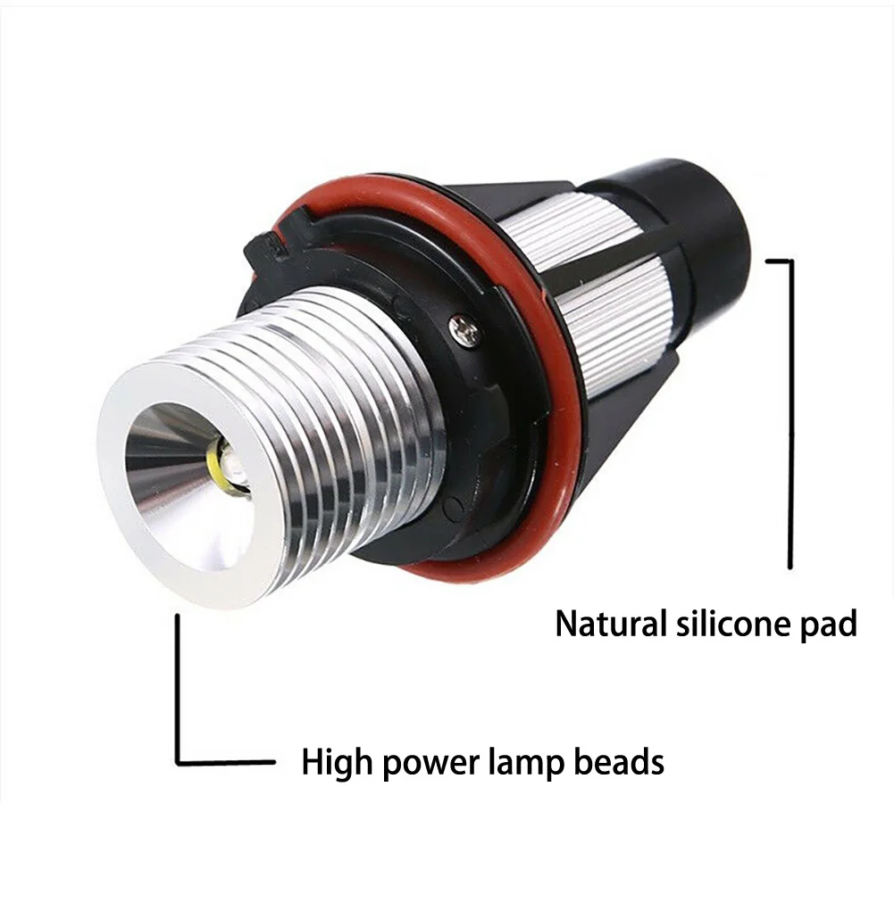 2 шт. 6000K Автомобильные светодиодные кольцесветодиодный габаритные лампы Angel Eyes