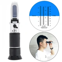 handheld 3 in 1 0 25vol 0 40brix adjustable grape alcohol refractometer pipette and mini screw driver support manual focusing