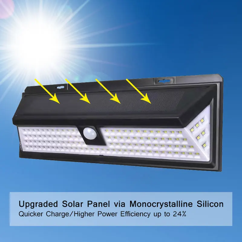 Солнечный светильник 118 светодиодный солнечный Открытый солнечной энергии
