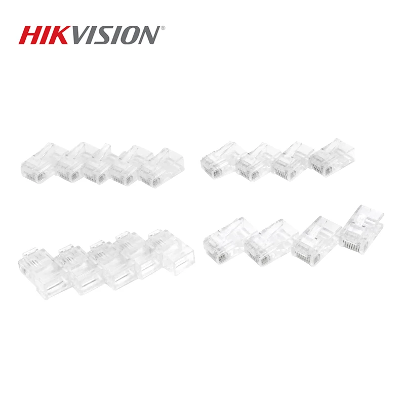 HIKVISION оригинальный UTP CAT6 RJ45 разъем DS-1M02 Кристалл 100 ⑤ кор. для ip-камер сети оптовая