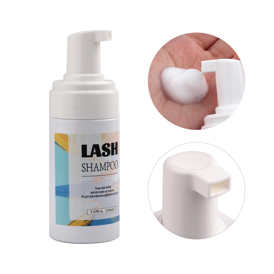 High Quality 150ml Eyelash Shampoo Gentle Cleansing Eyelashes/Grafting Extension Eyelashes Mousse Foam Pro Eyelash Clear