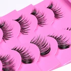 ICYCHEER 5 пар кометический набор ресниц для глаз натуральный черный Pro Макияж половина ресниц