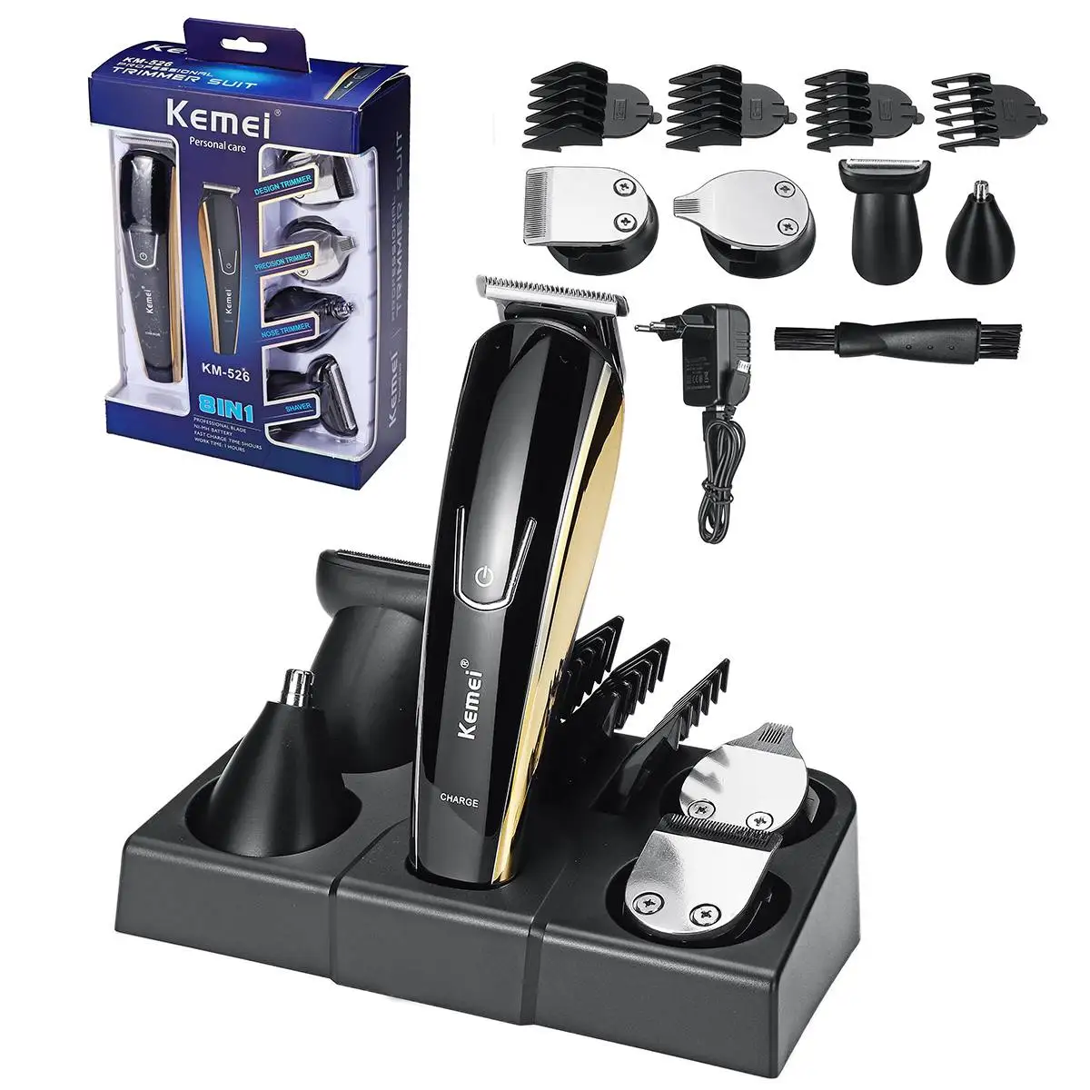 Машинка для стрижки волос Kemei 5 в 1 электробритва электрическая машинка бороды