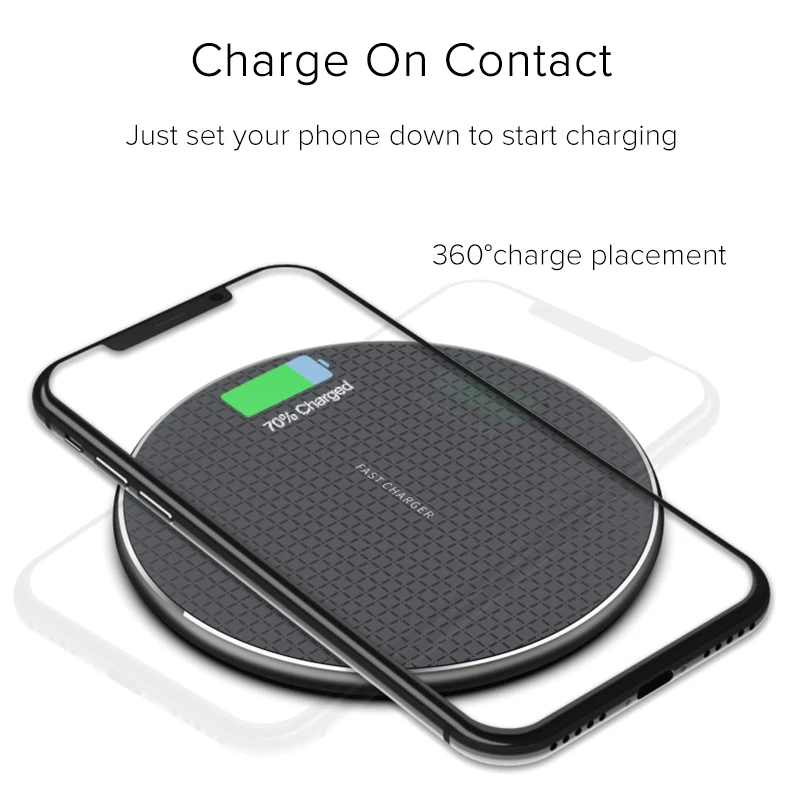 FDGAO 10 Вт Qi Беспроводное зарядное устройство для iPhone 11 Pro XR XS Max X 8 QC 3 0 USB телефон