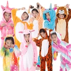Пижама-кигуруми детская, с единорогом, для девочек и мальчиков