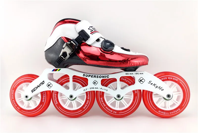4 колеса трек гоночные скоростные коньки patines marathon road золотые роликовые коньки обувь из углеродного волокна 90 100 110 для детей и взрослых