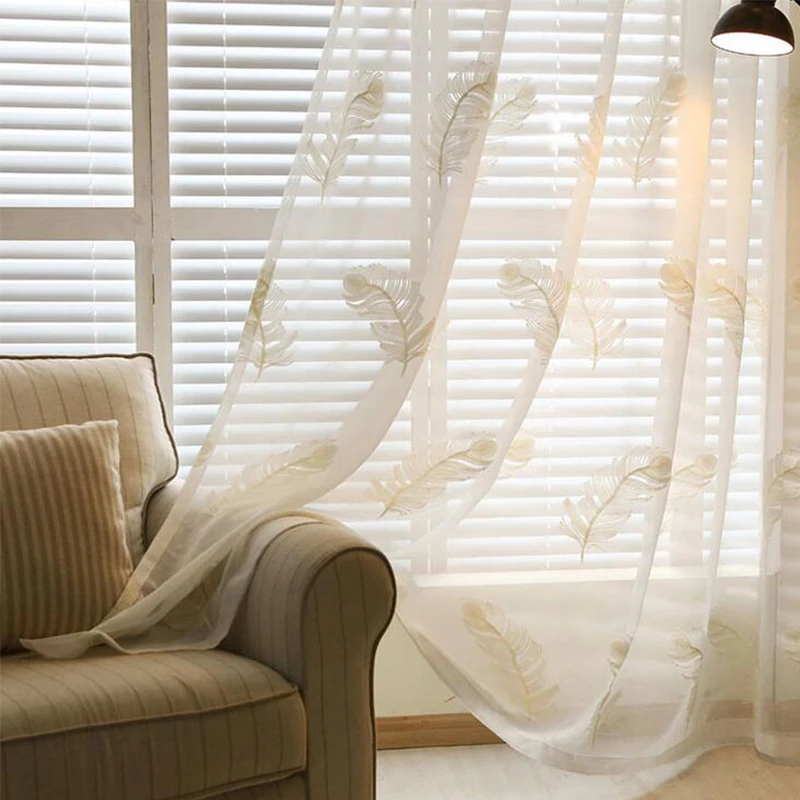 Роскошные тюлевые оконные занавески для гостиной спальни прозрачная белая вуаль