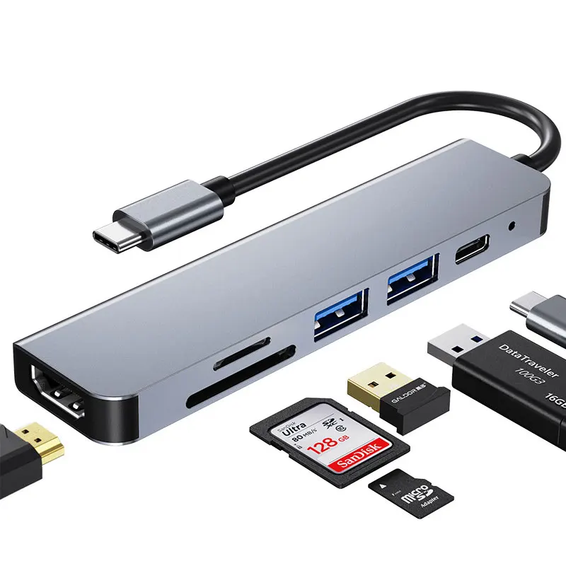 USB C-хаб Mosible для HDMI-совместимый адаптер VGA Rj45 100 м док-станция OTG Thunderbolt 3 с PD TF SD jack3.5