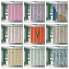 Занавеска для душа в скандинавском стиле с изображением оленя, милые животные, цветные цветы, водонепроницаемая занавеска для ванной из полиэстера, Длинные s-образные занавески 220 см