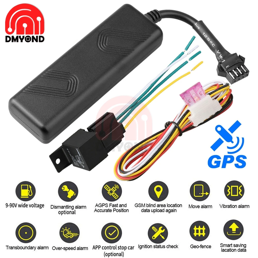 1 Set Mini GPS Tracker Vehicle Tracking Device Car Motorcycle GSM Locator Built-in gsm/gps Antenna LK720 Car GPS Tracker + Relay