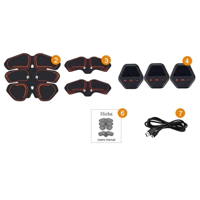 

Portable Abdominal Trainers Muscle Stimulator Arm Leg Waist Fitness Exercise U2JD