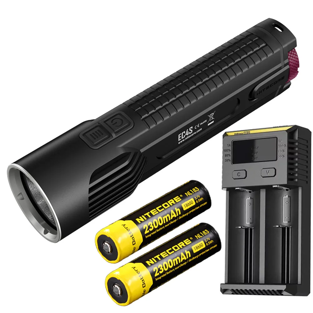 EC4S NL1823 I2 NITECORE EC4S ручной светильник для вспышки CREE XHP50 Макс. 2150 люмен луч бросок 280 м наружный фонарь поисково-спасательный Тактический светильник - Испускаемый цвет: EC4S NL1823 I2