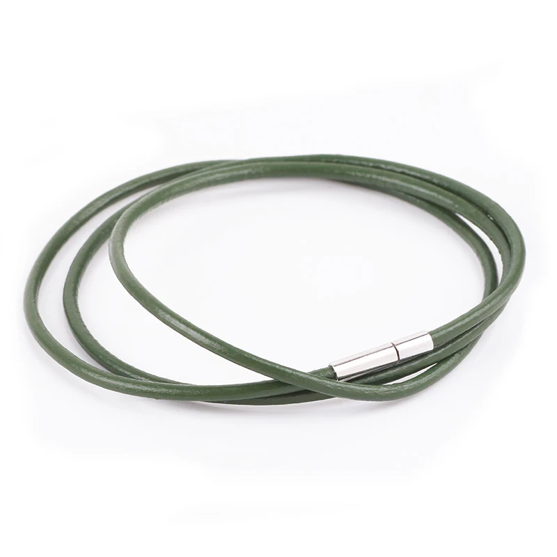 green Dodocharms модные кожаные оригинальные браслеты для женщин черные и коричневые плетеные веревки Модные мужские ювелирные изделия - Окраска металла: green