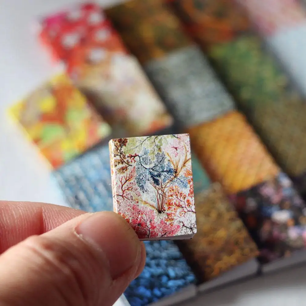 

4pcs/set 1:12 Dollhouse Miniature Pocket Books Model Doll House Furniture Accessories Decoration