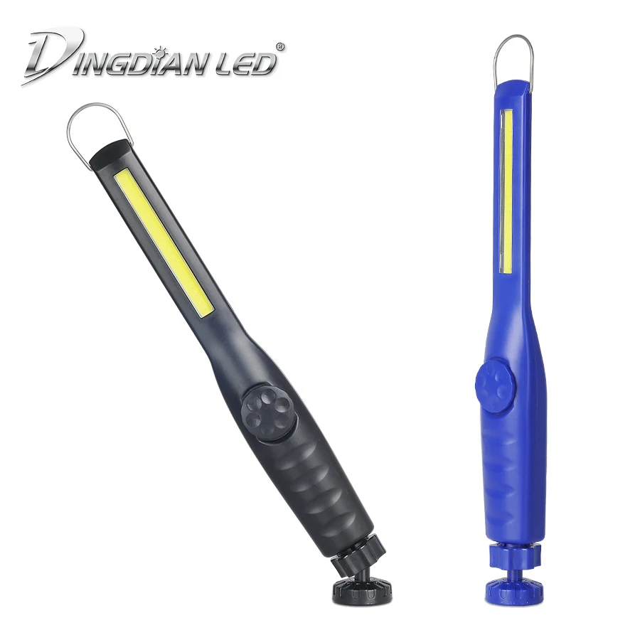 DINGDIAN LED COB рабочий свет AAA на батарейках Рабочая лампа портативный фонарик для