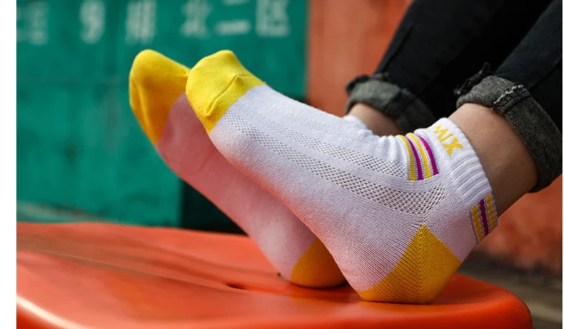 Носки Onemix мужские/женские спортивные из чистого хлопка носки босой 7 пар/лот дней