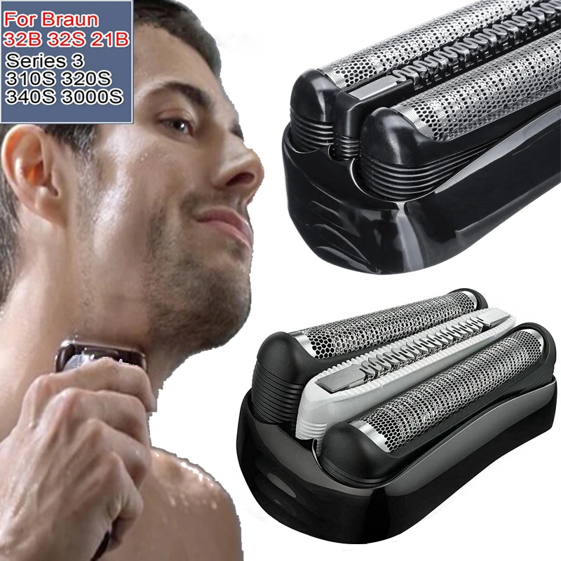 300PCS Replacement Shaver Foil Head 32B 32S 21B 20S for B-raun Cruzer6 Series 3 301S 310S 320S 360S 3000S 3010S 3020S 350CC