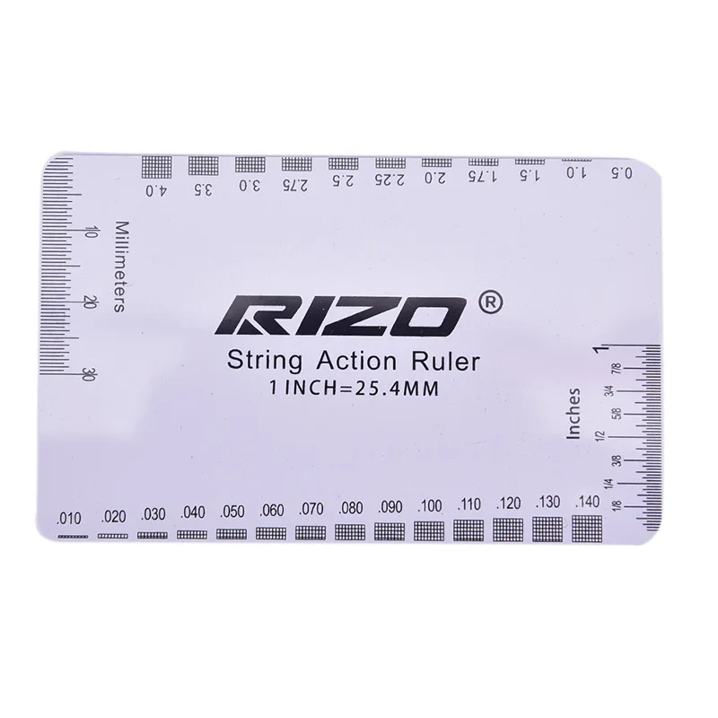 

New Guitar Accessories String Specification Pillow Scale Measuring Ruler For Guitar Bass Electric Stainless Steel 95*63mm