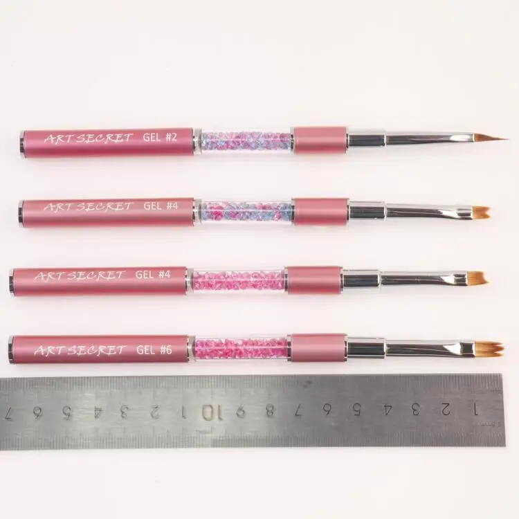 ArtSecret Acrylic French Stripe Nail Art 3D Tips Manicure Extension Drawing Pen UV Gel Brushes SAA-4155 4156 4160 4159 | Красота и