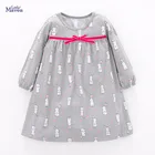 Платья Little maven, платье принцессы, костюм для девочек, детская одежда, осенние платья с животными для маленьких девочек, хлопковое платье