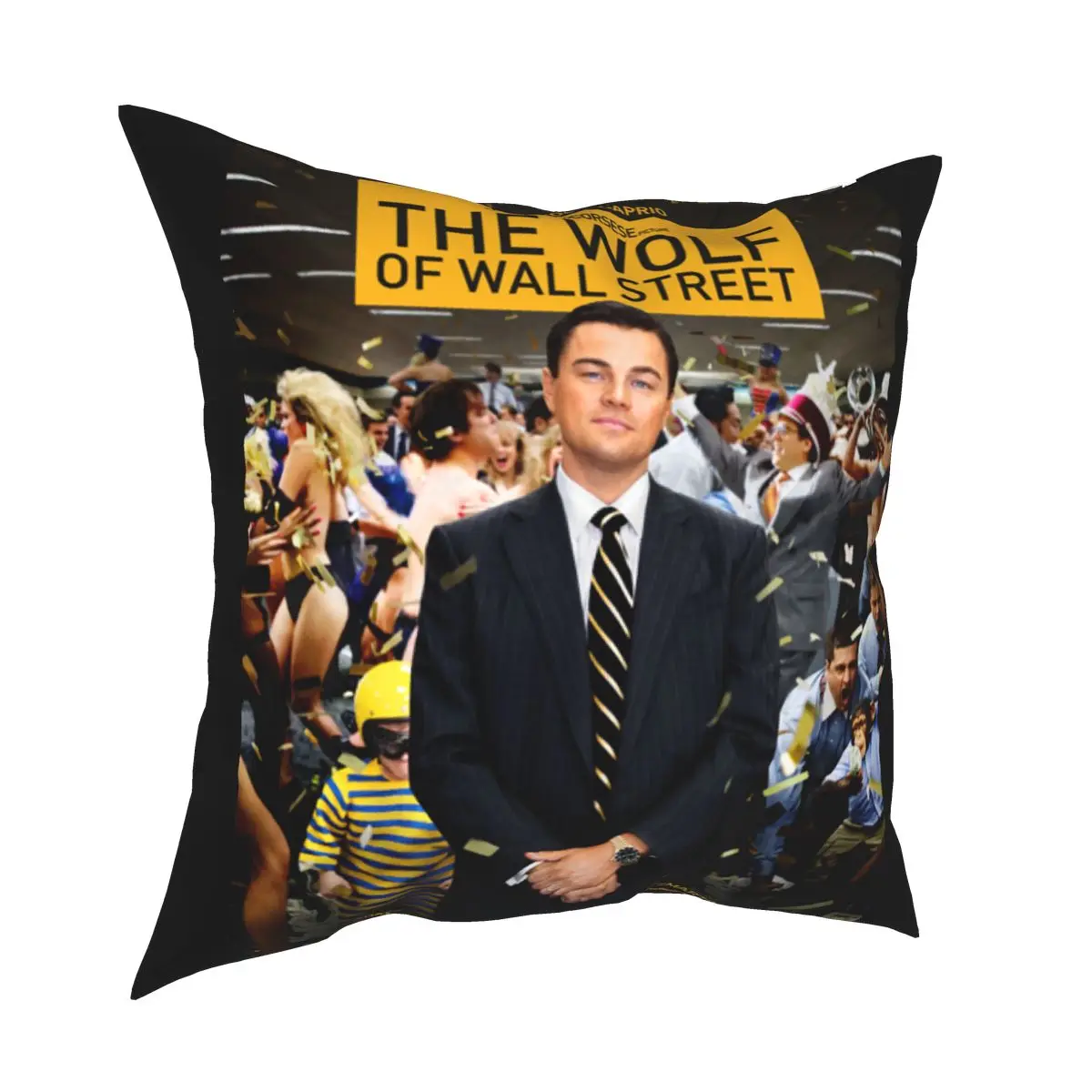 

Wolf Of Wall Street Leonardo Classic Square Pillow Case Polyester Decorative Pillow Creative Pillowcover Home Decor