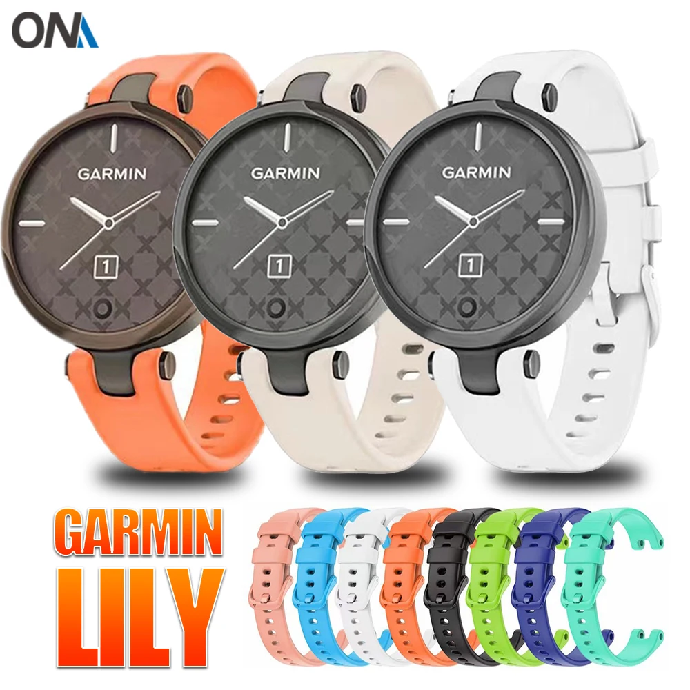 Мягкий силиконовый спортивный ремешок для Garmin Lily женский браслет фитнеса
