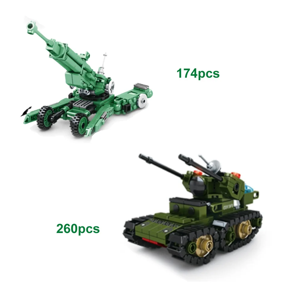 892pcs 4 in 1 Transformation Robot Mecha Building Blocks Military Tank Army ww2 Vehicle Bricks Toys For Children | Игрушки и хобби