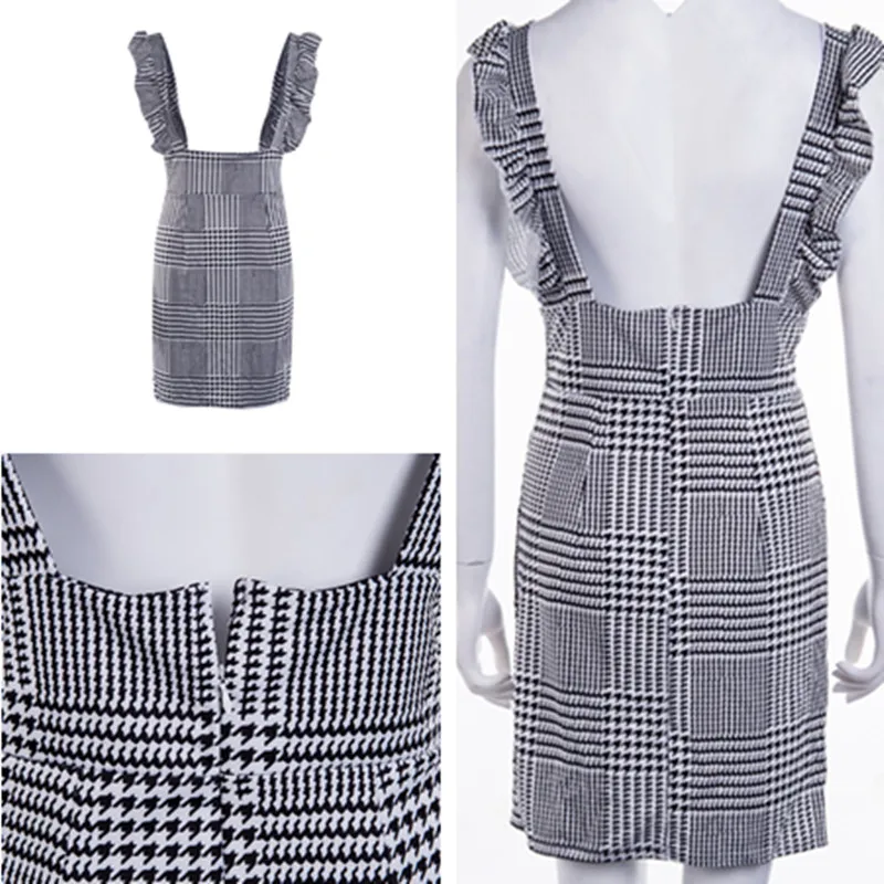 Женская летняя облегающая юбка с оборками приталенная на бретелях высокой