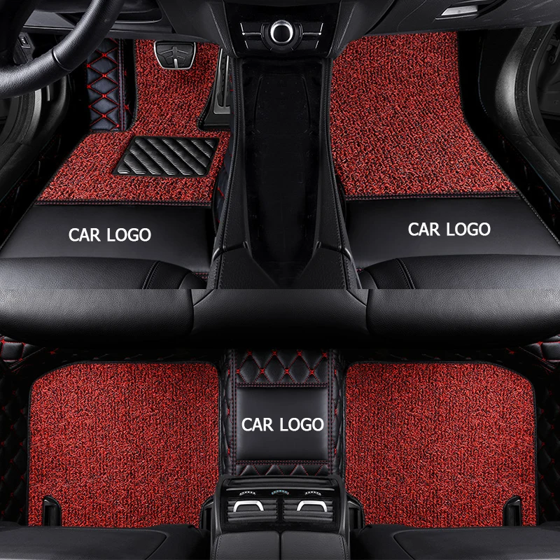 

Custom car floor mats for Haval F7 H6 F5 H4 H7 H5 H8 H9 M6 H2S H6coupe H1 H2 H3 Double foot mats auto accessories