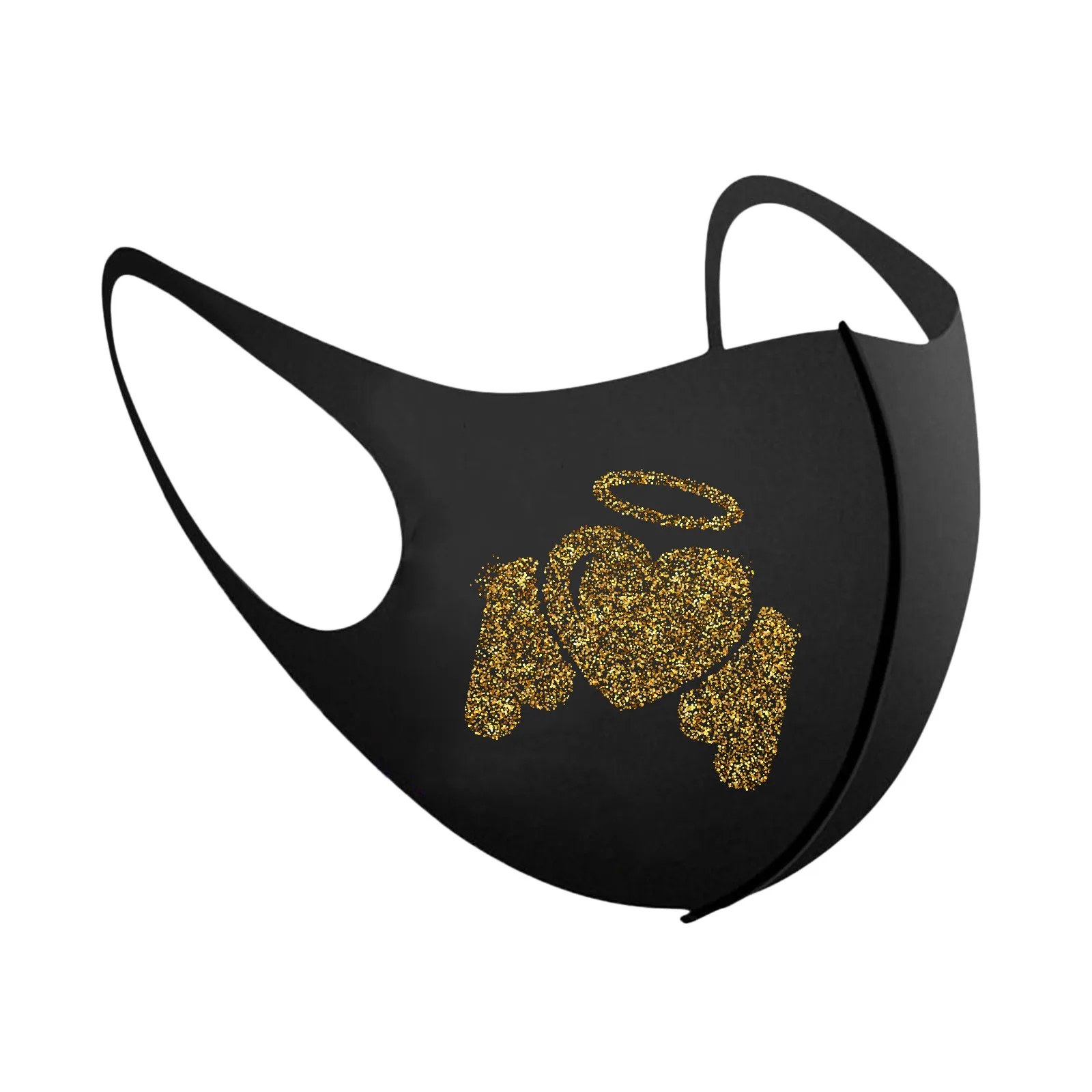 

1PC Adult Printed Half Face Lip Mouth Cover Print Funny mascarilla Washable Reusable Face Mouth Cover Maschere Cap 212
